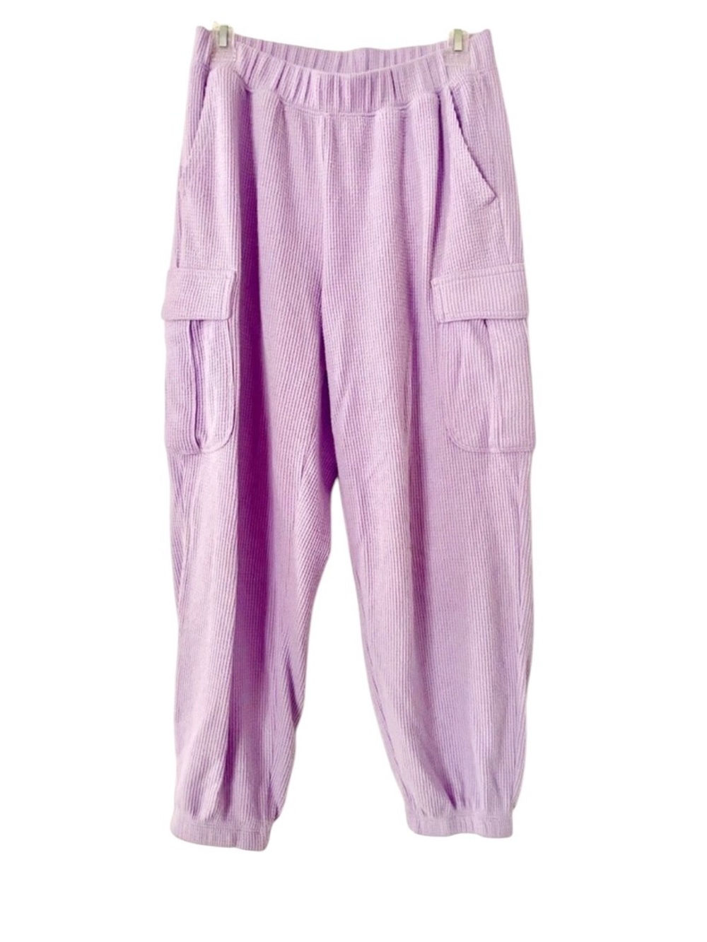 Aerie Traveler Waffle Cargo Jogger in Purple Wash - Size XS - Picture 4 of 6